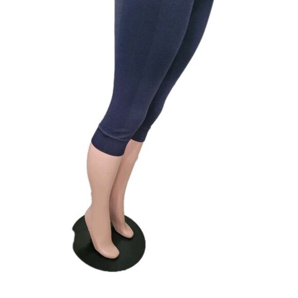 Lululemon Seamlessly Street Crop Leggings Women's Size 8 Cadet Blue Yoga - Picture 12 of 13